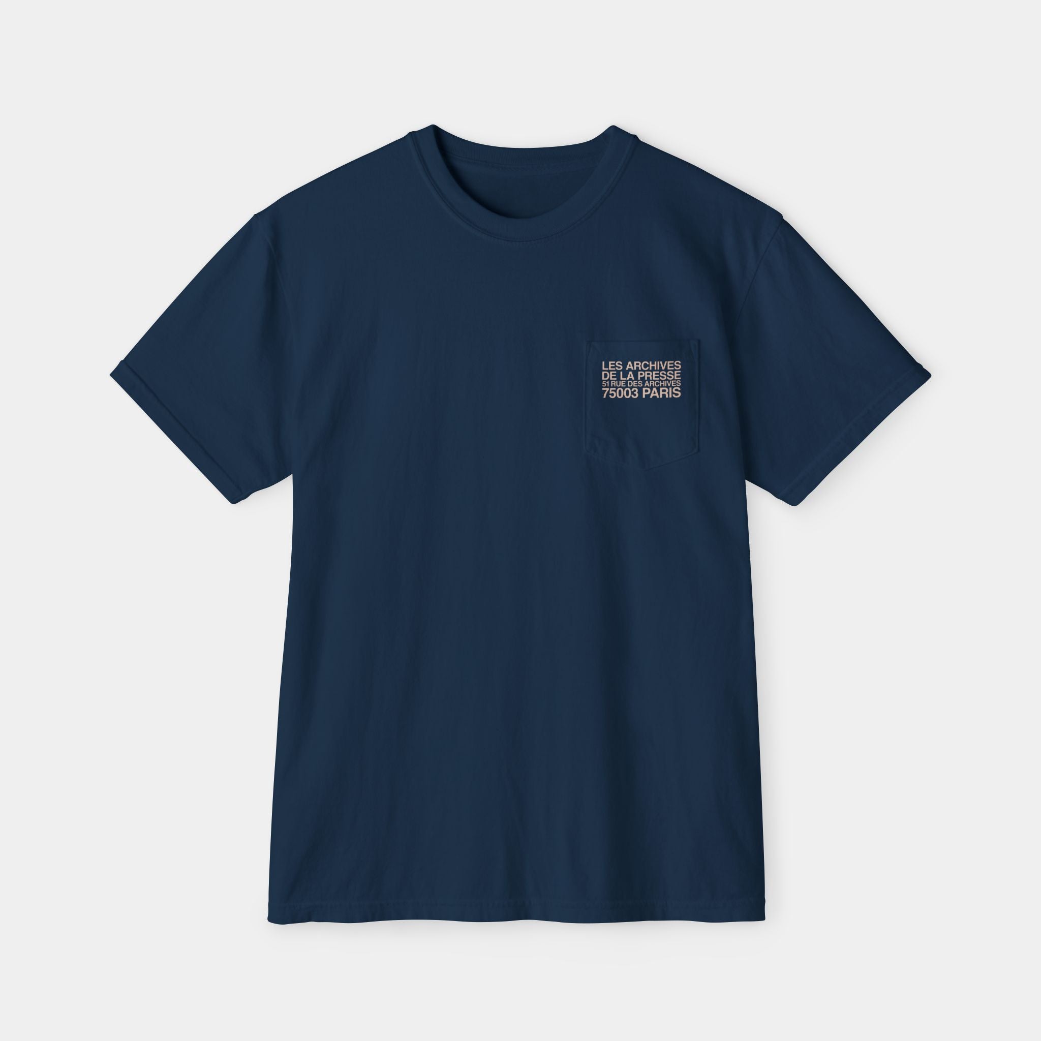Les Archives De La Presse Unisex Garment-Dyed Pocket T-Shirt