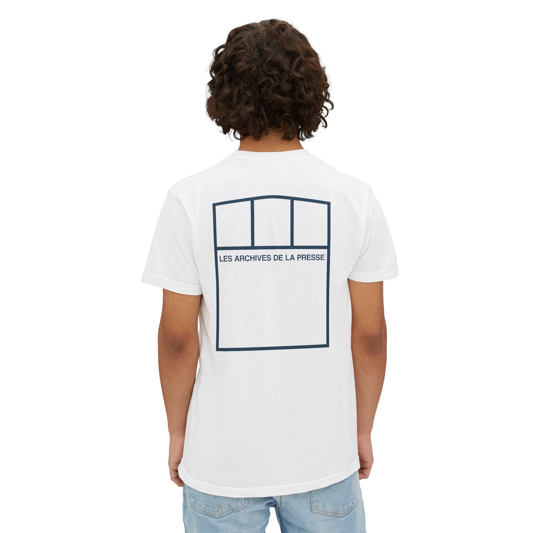Les Archives De La Presse Unisex Garment-Dyed Pocket T-Shirt