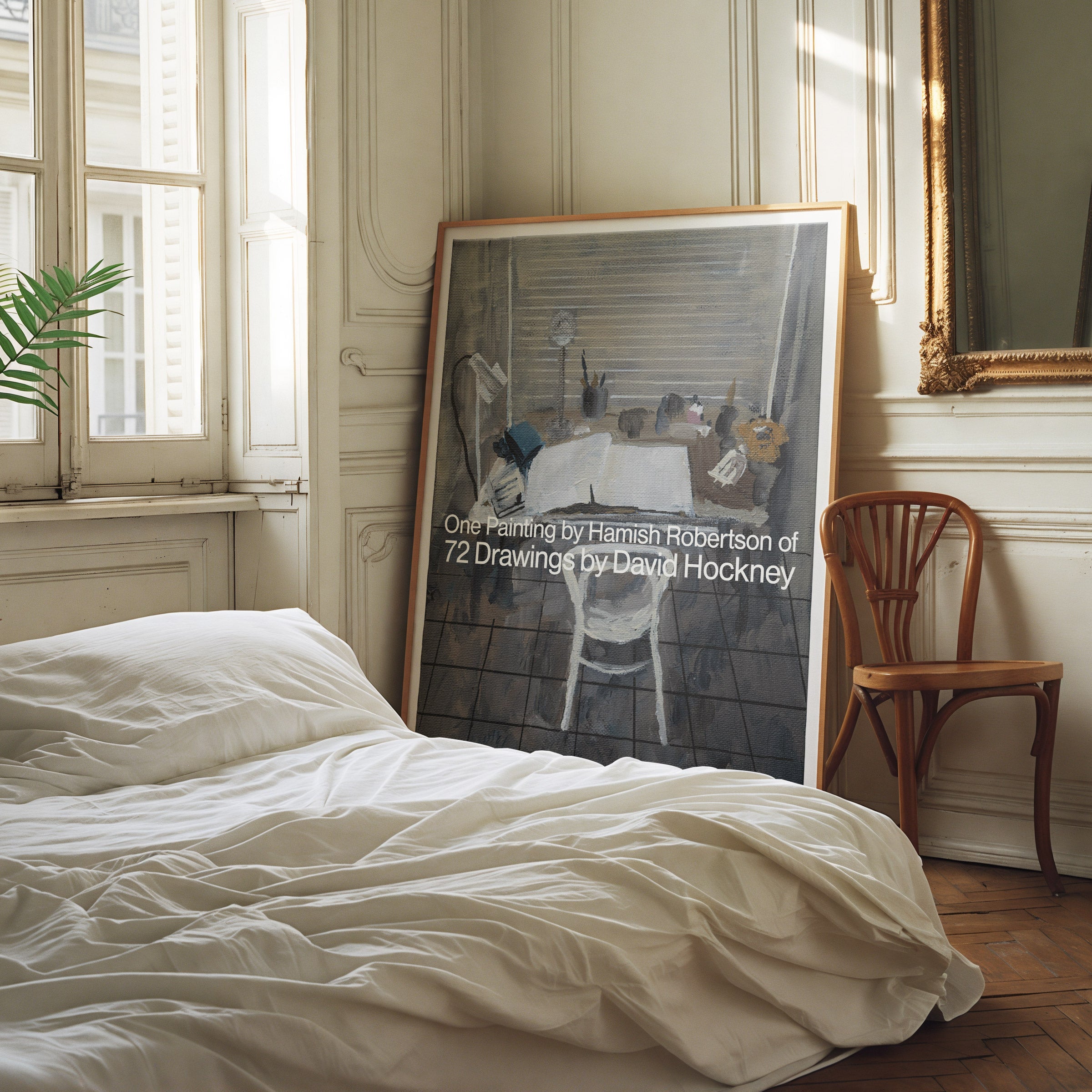 One Painting by Hamish Robertson of 72 Drawings by David Hockney Archival Poster