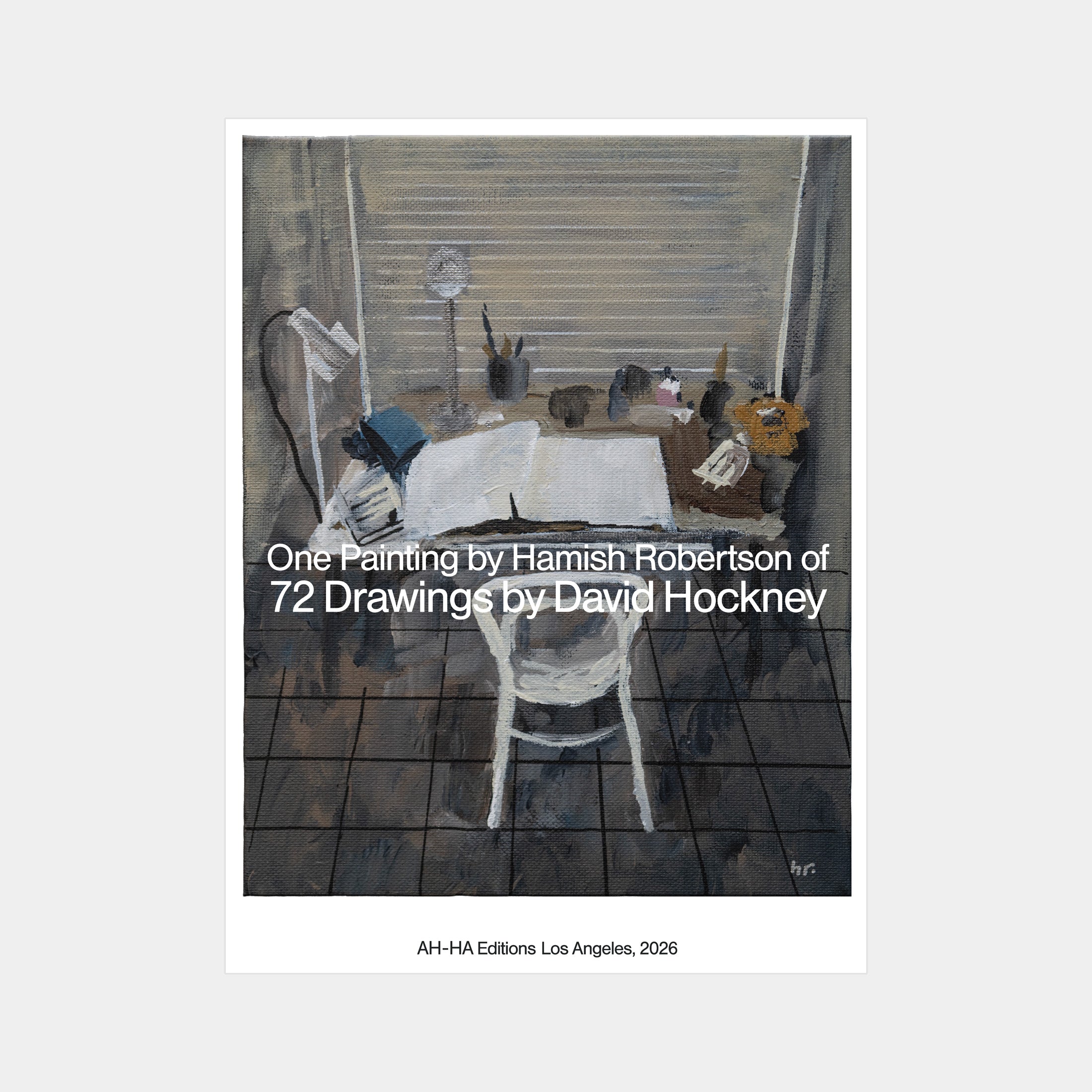 One Painting by Hamish Robertson of 72 Drawings by David Hockney Archival Poster