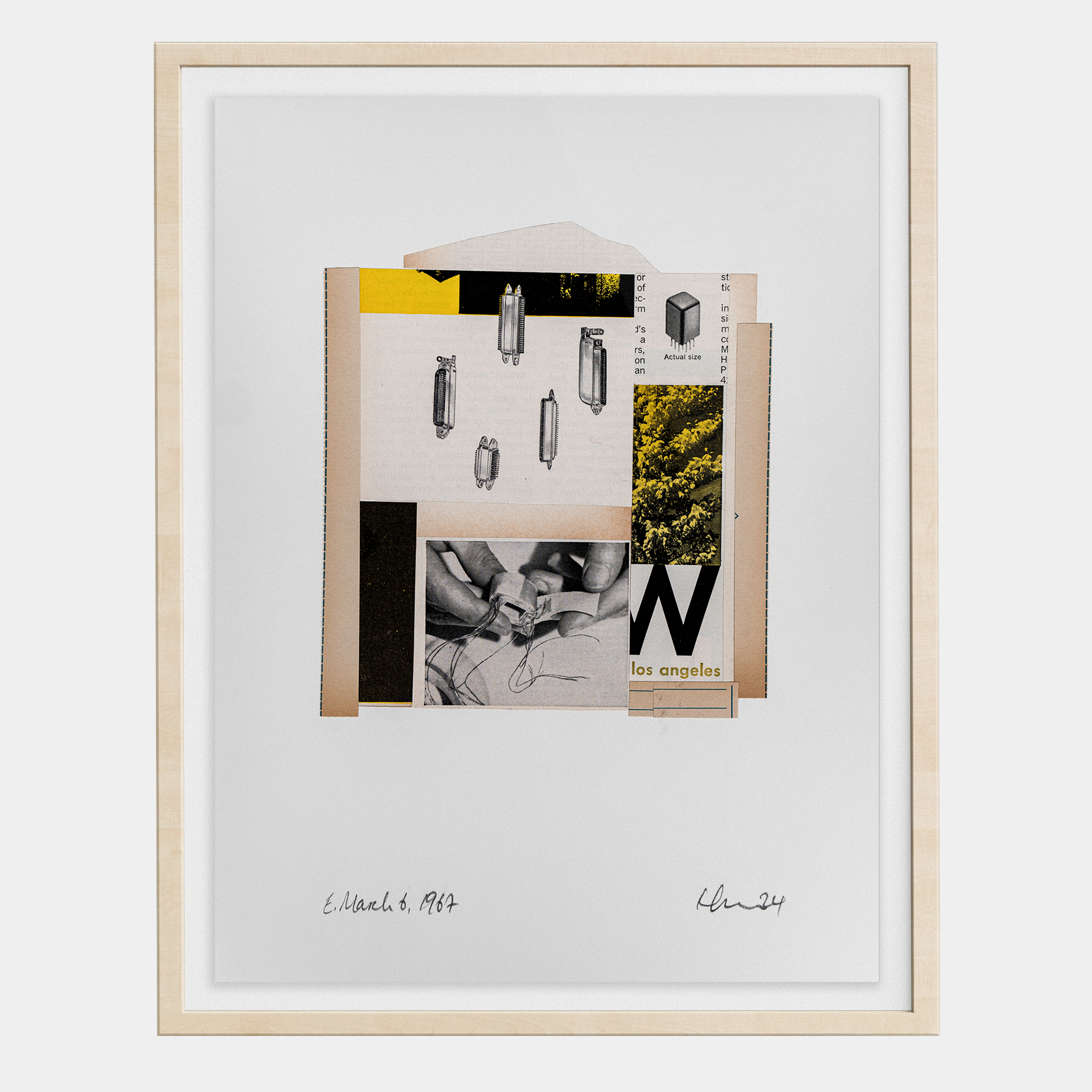 Trade Winds (09), 2024 collage (original)