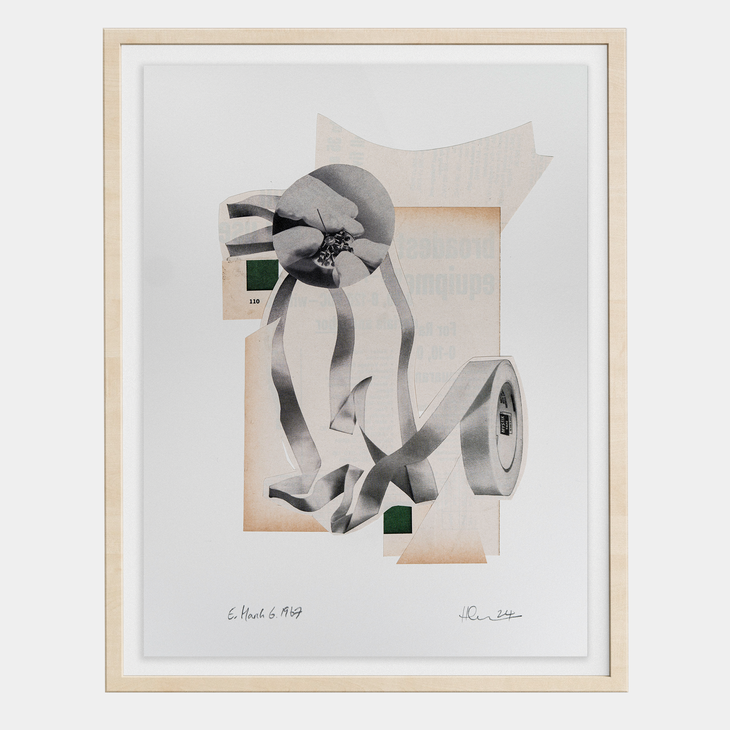 Trade Winds (05), 2024 collage (original)