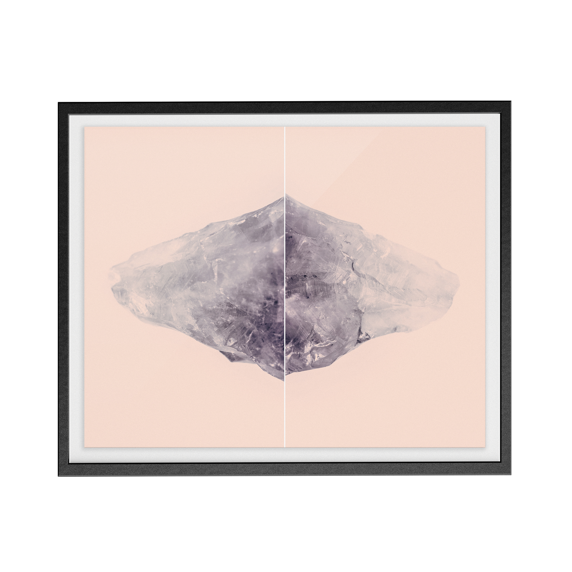 Amethyst Rose Diptych photographic print