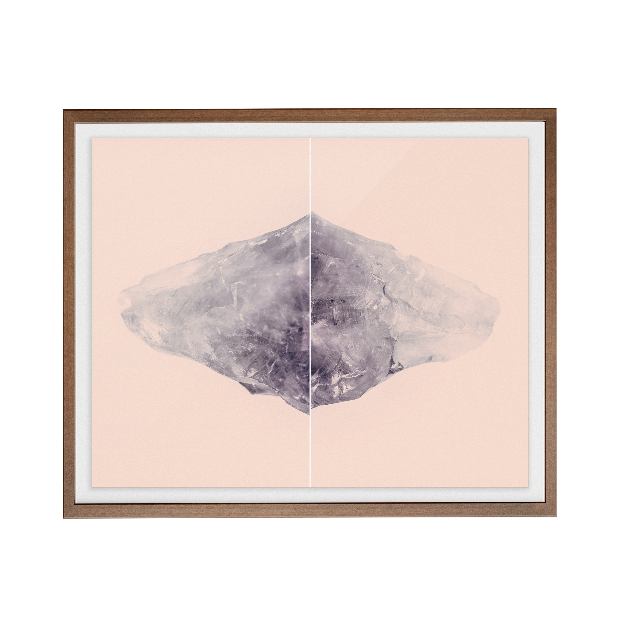 Amethyst Rose Diptych photographic print